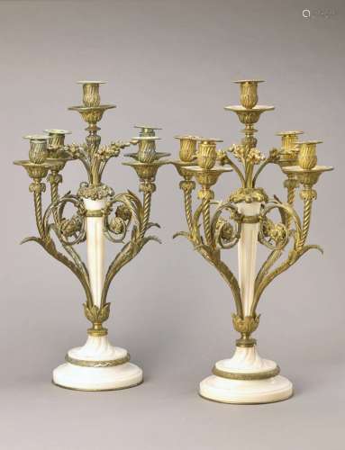 A pair of candlesticks