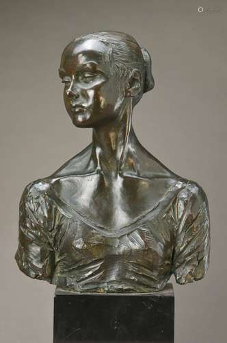 Bronze bust of Enzo Plazzotta