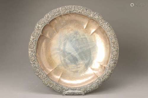 round silver bowl