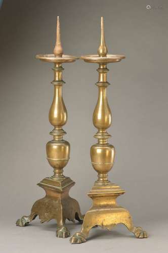 A pair of candlesticks