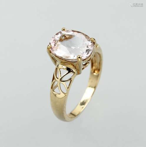 9 kt gold ring with morganite