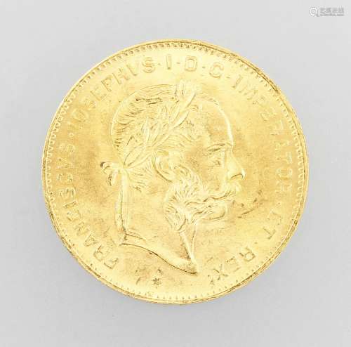 Gold coin 4 Florin/10 Swiss Francs