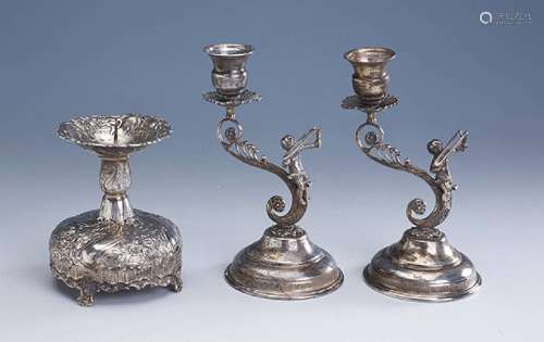 Lot 3 candle holders