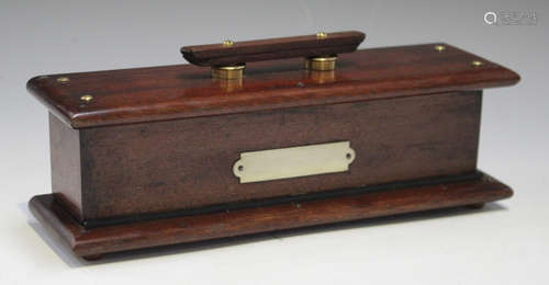 A 19th century style mahogany butt marker