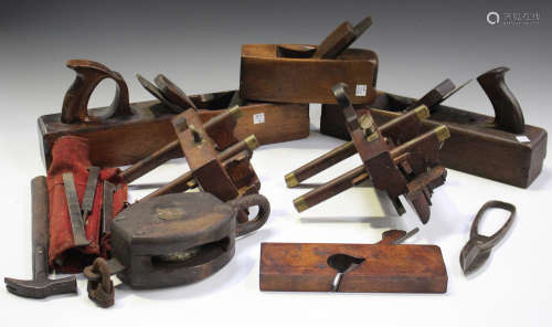 A small group of woodworking planes