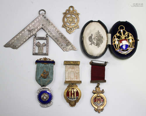 A group of Masonic regalia