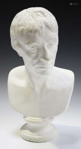 A 20th century cast composition head and shoulders bust portrait of Nelson