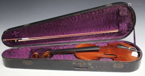 A violin with single piece back