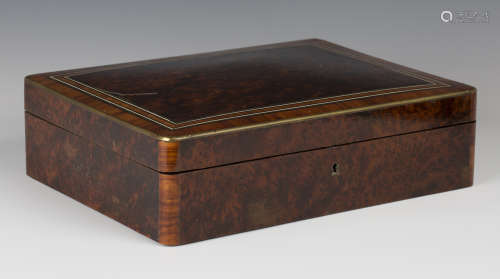 A 19th century French amboyna box