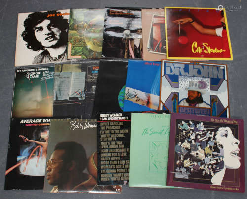 A large and varied collection of LP records