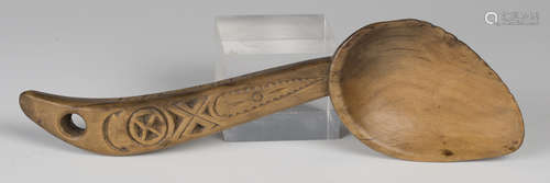 A late 19th century Welsh treen spoon