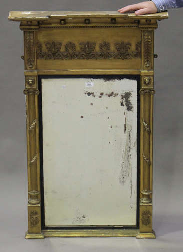 A 19th century gilt framed pier mirror