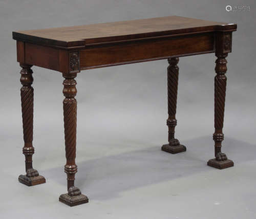 An early Victorian mahogany serving table