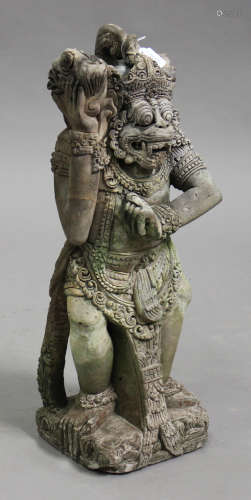 A 20th century cast composition figure of Hanuman