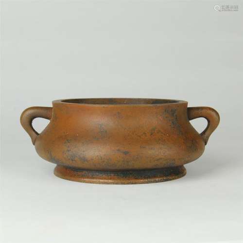 CHINESE COPPER ROUND CENSER