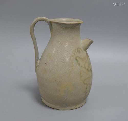 CHINESE PORCELAIN CHANGSHA KILN WHITE GLAZE KETTLE TANG DYNASTY