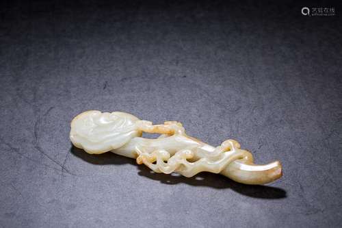 CHINESE JADE LINGCHI RUYI SECPTER