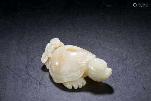 CHINESE JADE TURTLE TABLE ITEM