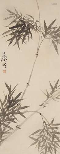 CHINESE SCROLL PAINTING OF BAMBOO