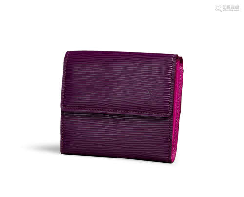 LOUIS VUITTON 紫色 Epi Wallet 短银包（ 全新 ）