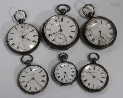 A silver cased keywind open-faced gentleman's pocket watch