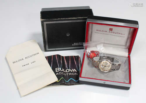 A Bulova Accutron steel cased gentleman's wristwatch