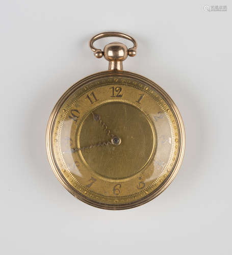 An 18ct gold cased keywind open-faced gentleman's pocket watch