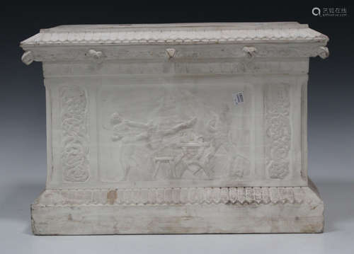 A Gustafsberg Parian porcelain pedestal