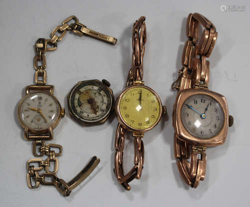 A Rolex 9ct gold circular cased lady's wristwatch