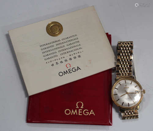 An Omega Automatic Seamaster De Ville gilt metal cased gentleman's wristwatch