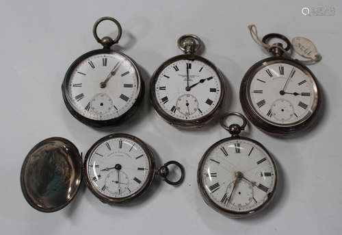 A silver cased keywind open-faced gentleman's pocket watch