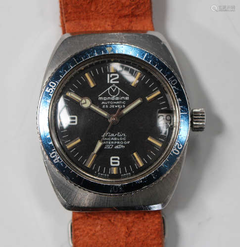 A Mondaine Automatic Marlin gentleman's wristwatch