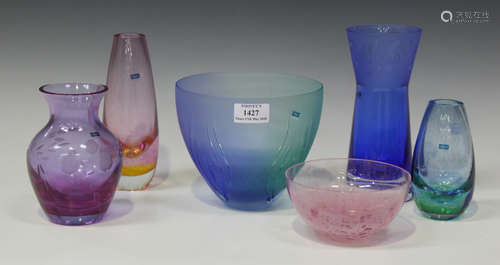 A collection of Caithness decorative glassware