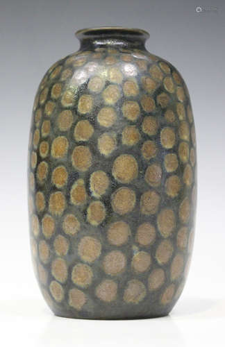 A Carlos Delsaux studio stoneware vase