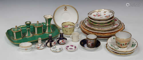 A mixed group of mostly English porcelain