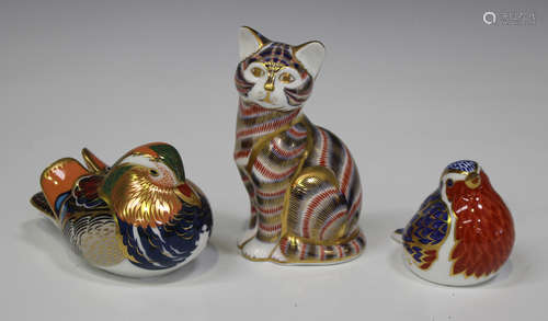 Three Royal Crown Derby animals