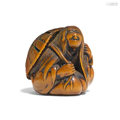 NETSUKE DER ONO NO KOMACHI.