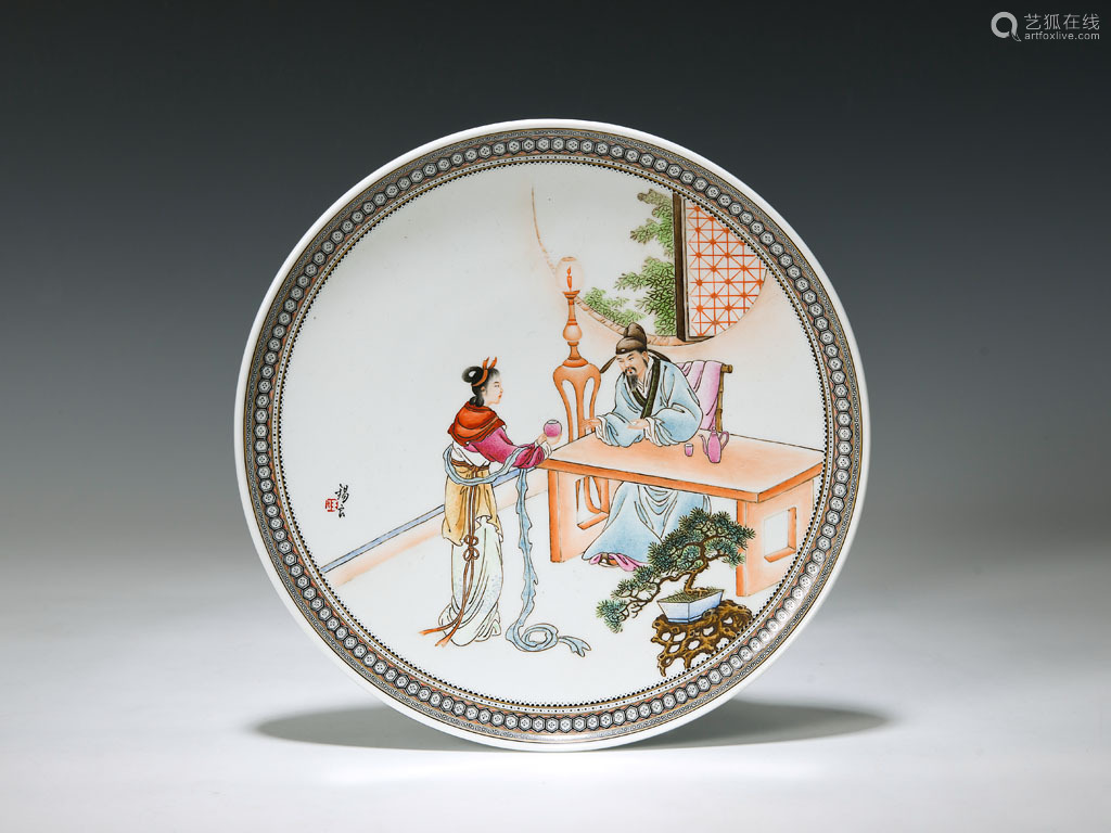 百岁瓷王王锡良创作 景德镇粉彩瓷器 - 哔哩哔哩