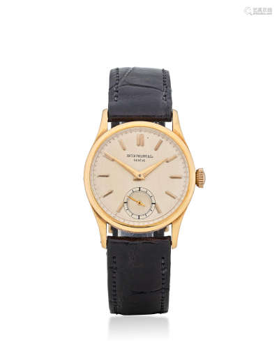 Ref: 2418, Circa 1948  Patek Philippe. An 18K gold Calatrava wristwatch