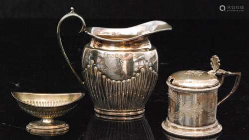 Three items of hallmarked silver