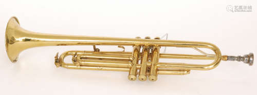 A 20th Century brass trumpet by Lamy