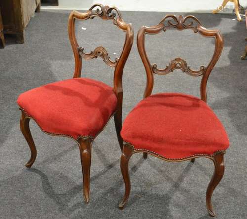 A set of four William IV mahogany dining chairs