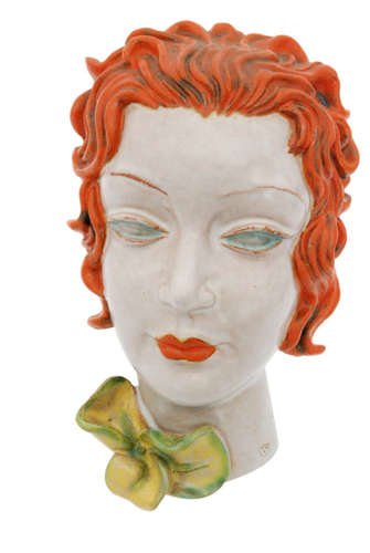 A 1930s Goldschieder (Austria) Art Deco wall mask