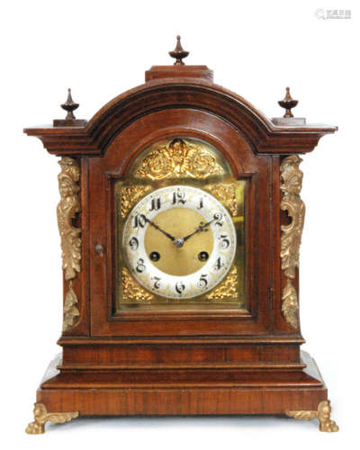 A 19th Century mahogany eight day strike mantle clock