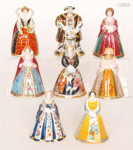 Eight boxed Royal Worcester 'The Connoisseur Collection' candle snuffers comprising Henry VIII