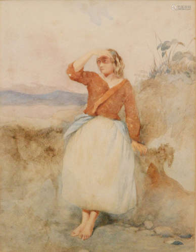 JOSHUA CRISTALL (1767-1847) - 'A peasant girl'