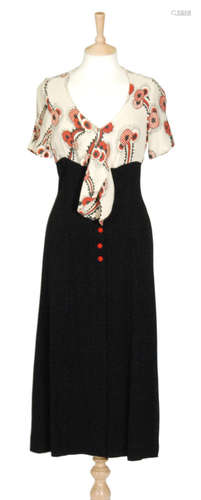 A late 1960s Ossie Clark for Radley moss crepe dress