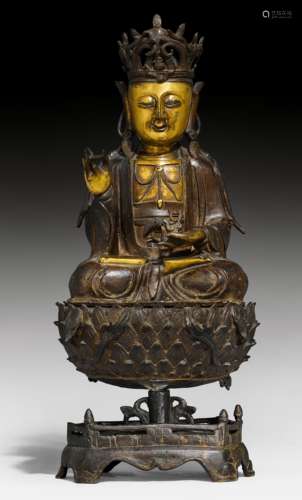 BODHISATTVA AUF LOTOSSOCKEL.