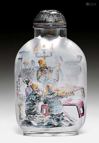 GLAS-SNUFFBOTTLE VON LI KECHANG.