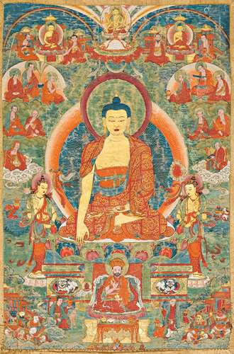 THANGKA DES SHAKYAMUNI.